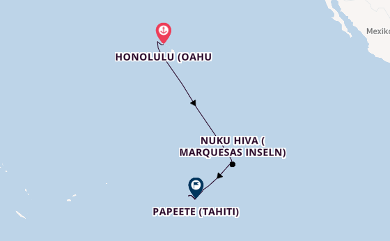 Polynesien ab Honolulu (Oahu, Hawaii) auf der Silver Whisper