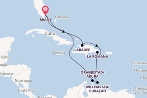 Cruising from Miami via Willemstad/Curaçao