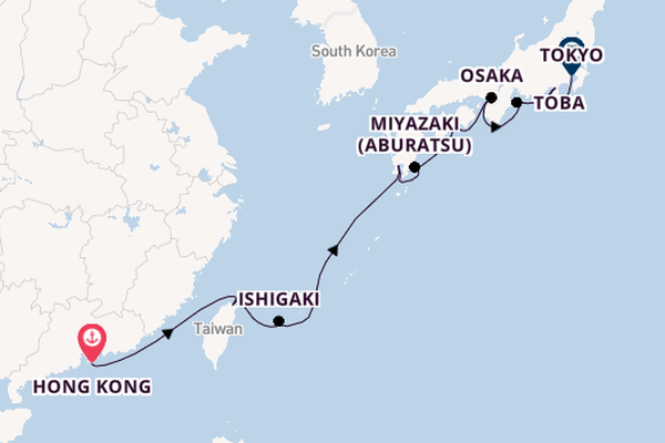 Japan from Hong Kong, China with the Seabourn Encore
