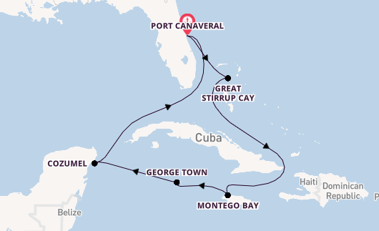 Caribbean vanaf Port Canaveral, Verenigde Staten met de Norwegian Epic