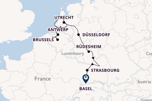 Rhine from Amsterdam, Netherlands with the AmaStella