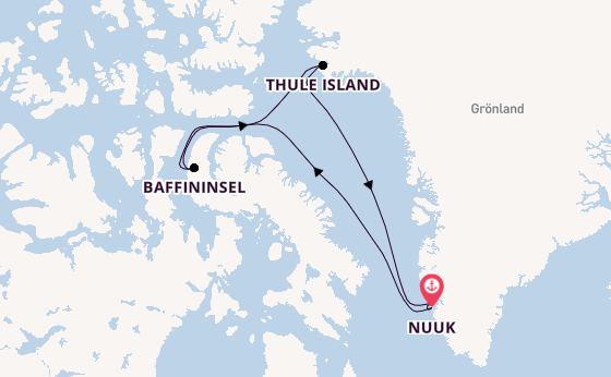 Roald Amundsen -Kanadische Arktis & Grönland-Route