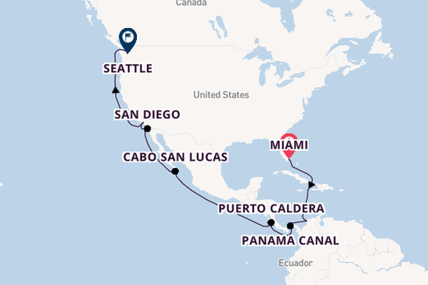Panama, Mexico & USA's West Coast (Miami To Seattle)