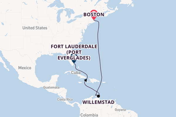 Southern Caribbean from Boston, Massachusetts with the Celebrity Silhouette