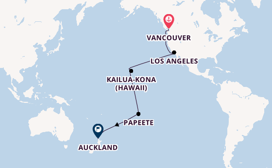 Transpacific from Vancouver, Canada with the Royal Princess