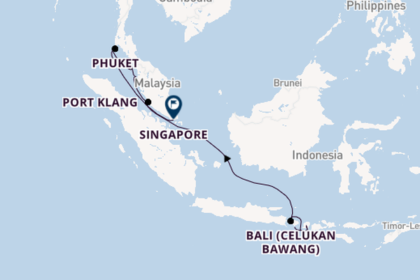 Temples, Tropics & Timeless Shores: Bali to Singapore