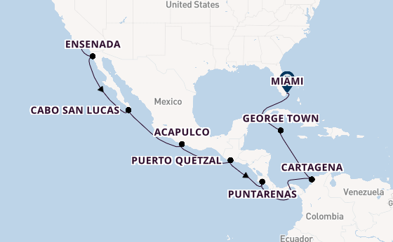 Mexican Riviera from Los Angeles, California, USA with the Sonata (Oceania)