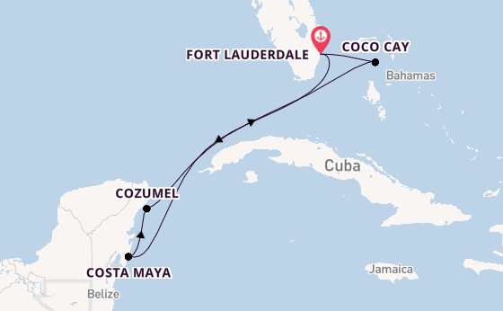 Caribbean vanaf Fort Lauderdale, Verenigde Staten met de Symphony of the Seas℠