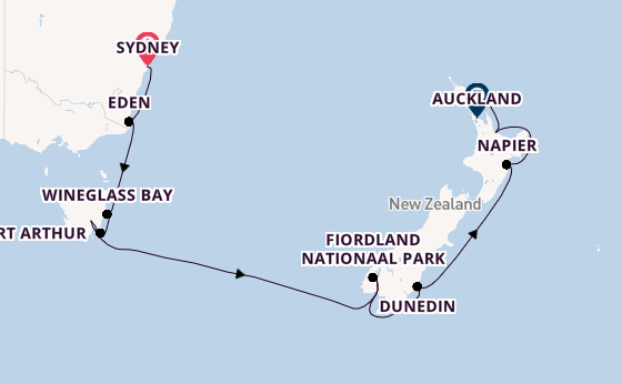 Australië en Nieuw-Zeeland vanaf Sydney, Australië met de Royal Princess