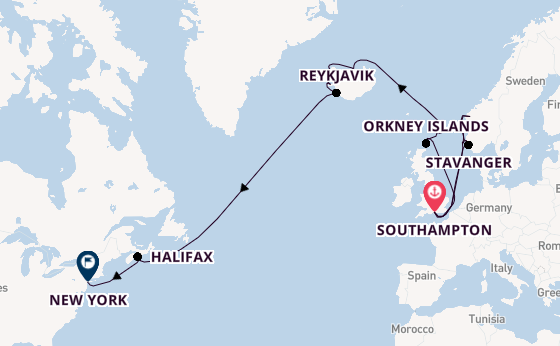 Transatlantic from Southampton, England with the Regal Princess