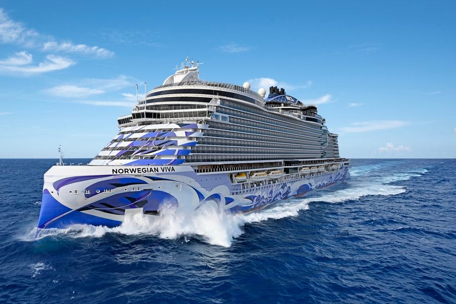at sea