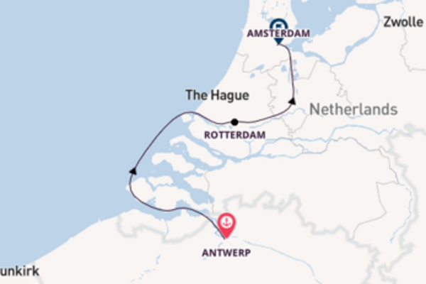 Expedition with the L'Europe to Amsterdam from Antwerp