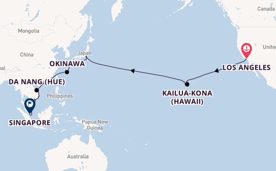 Transpacific from United Kingdom with the Sapphire Princess