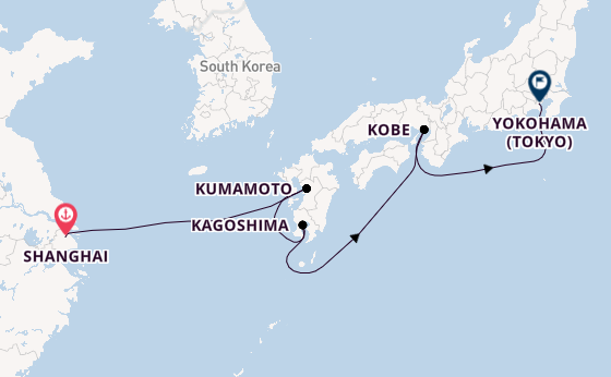 Japan from Shanghai, China with the Spectrum of the Seas