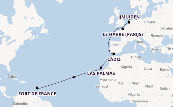 Zuidelijke Caraïben vanaf Hamburg, Duitsland met de Costa Favolosa