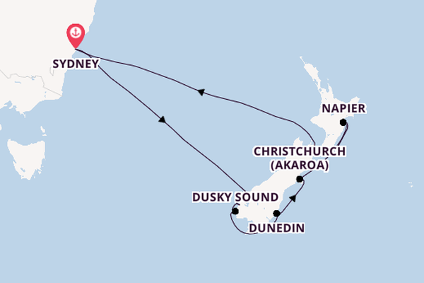 Anthem Across the Tasman: New Zealand Explorer & Sydney Stay