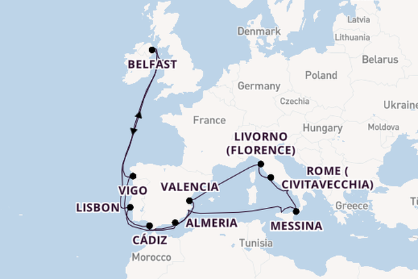 24 day cruise with the Ambition to Liverpool