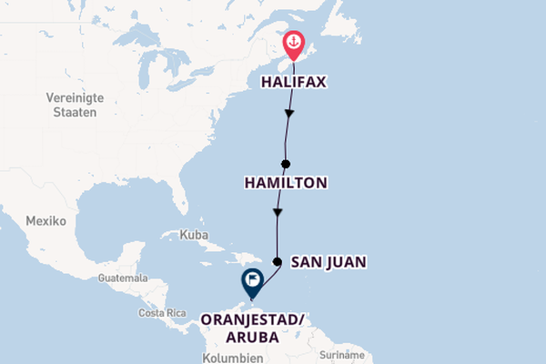 Karibik ab Halifax, Kanada auf der Seabourn Pursuit