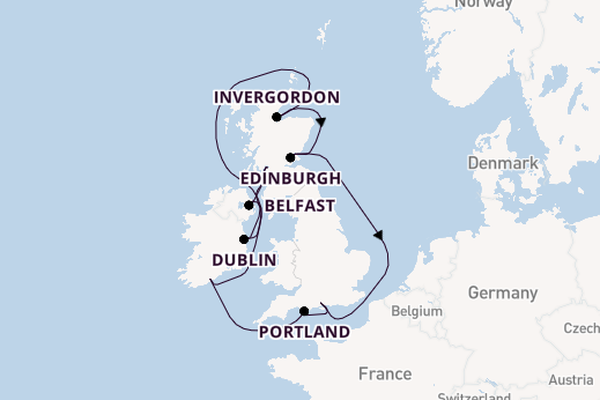 United Kingdom from Southampton, England with the Norwegian Star