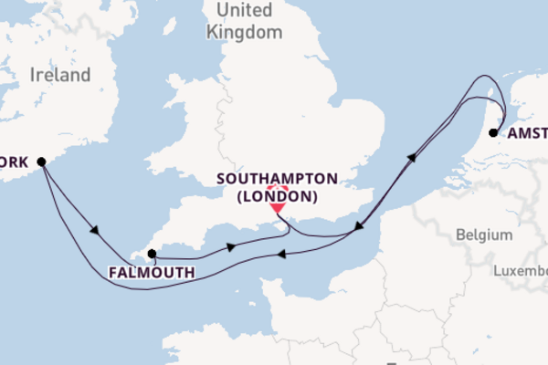 British Isles from Southampton with the MSC Virtuosa