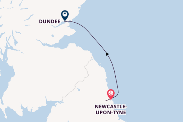 Cruising to Dundee from Newcastle-upon-Tyne