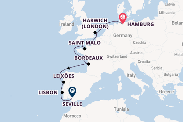 Portugal from Hamburg, Germany with the HANSEATIC spirit