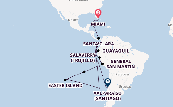 South America from Miami, Florida, USA with the Seabourn Quest