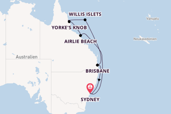In 8 Tagen nach Sydney über Port Douglas