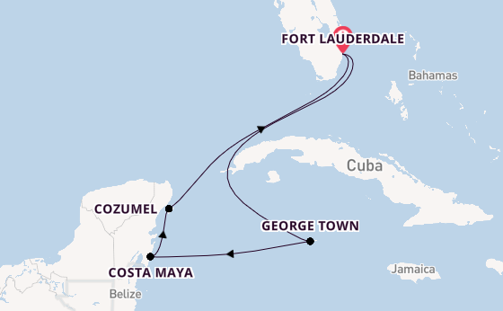Westelijke Caraïben vanaf Fort Lauderdale, Verenigde Staten met de Celebrity Beyond