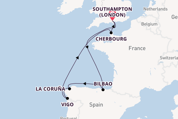 England from Southampton, England with the Arvia