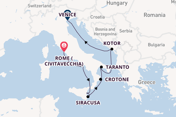 Western Mediterranean from Rome (Civitavecchia), Italy with the Azamara Journey