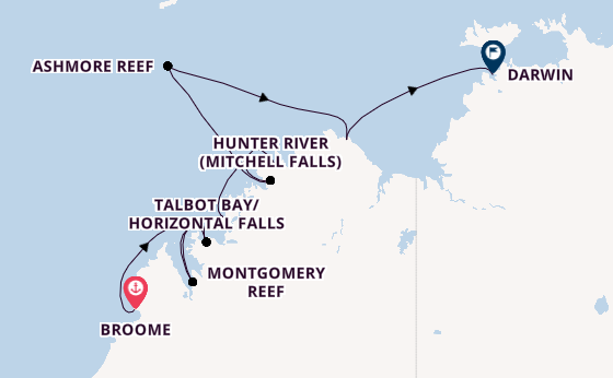 Australia from Broome, Australia with the Seabourn Pursuit