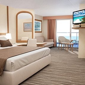Come aboard the undefined and discover one of 48 cabin categories on a total of 12 decks that can accommodate 2600 passengers. Choose your dream cabin and feel at home on board the undefined!
