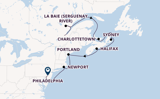 East Coast USA from Quebec City, Quebec, Canada with the Norwegian Pearl