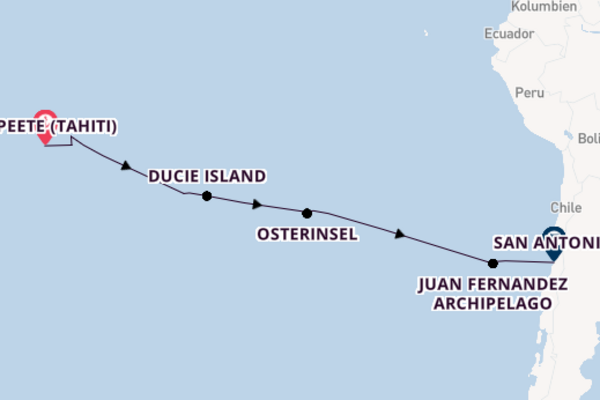 Polynesien ab Papeete (Tahiti), Französisch-Polynesien auf der Seabourn Pursuit