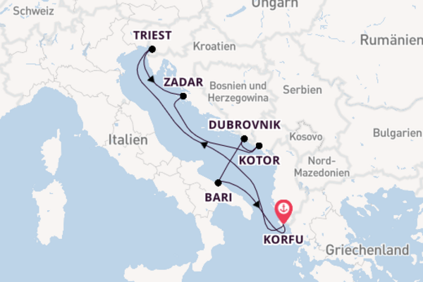 Außergewöhnliche Reise nach Korfu