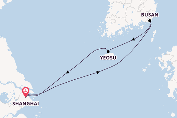 China ab Shanghai, China auf der Spectrum of the Seas