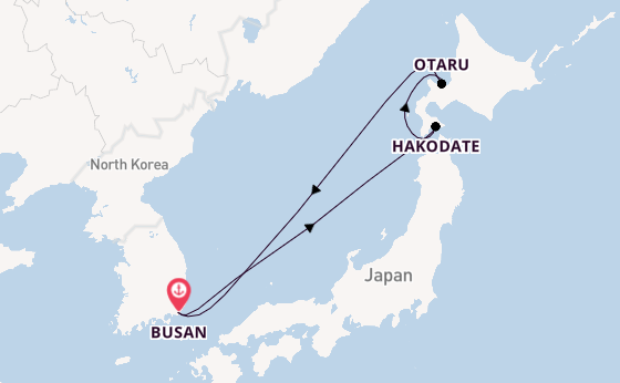 Oost-Azië vanaf Busan, Zuid-Korea met de Costa Serena