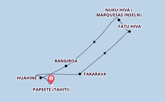 Französisch-Polynesien ab Papeete (Tahiti), Französisch-Polynesien auf der Silver Whisper