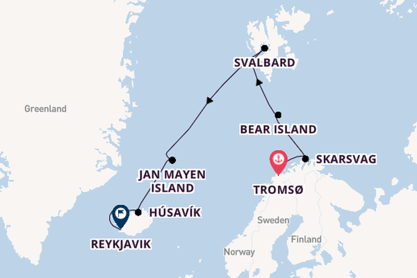 Arctic from Tromsø, Norway with the Silver Endeavour