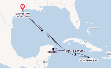 Westliche Karibik ab Galveston (Houston), USA auf der Carnival Breeze