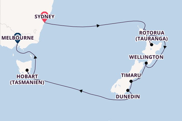 Australien und Neuseeland ab Sydney auf der Seven Seas Splendor