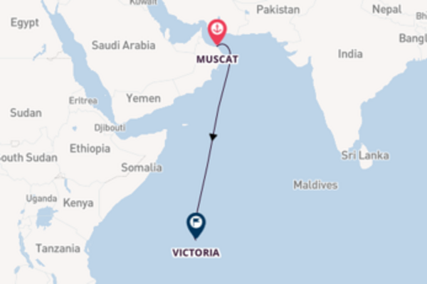 Cruise in 8 dagen naar Victoria met Ponant
