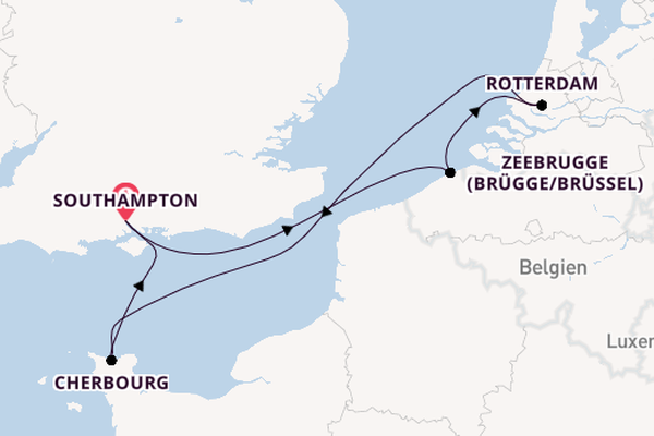 England ab Southampton, Großbritannien auf der Iona