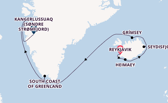 Arctic from Reykjavik, Iceland with the HANSEATIC inspiration