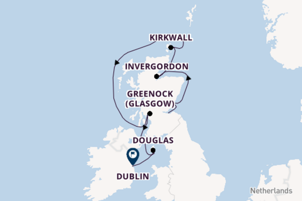 Cruising with Azamara Cruises from Leith (Edinburgh) to Dublin