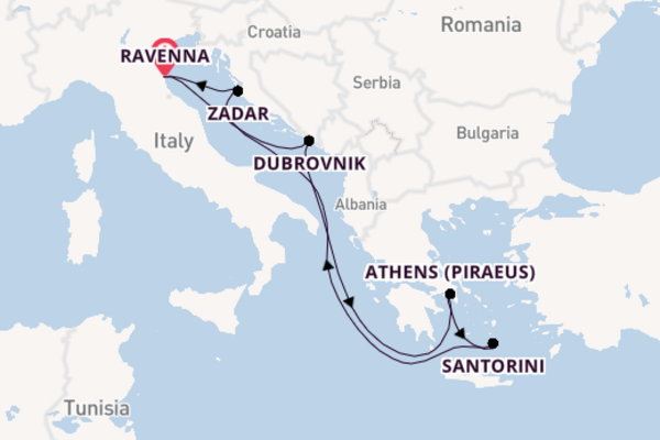 8 day cruise from Ravenna