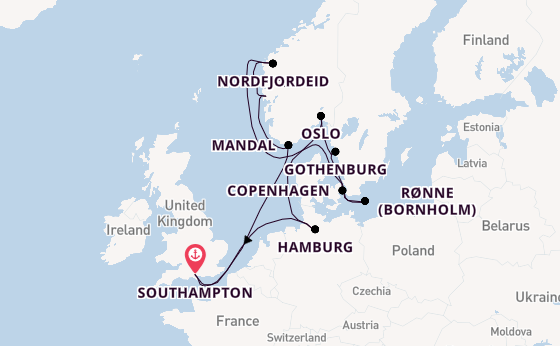 Norway from Southampton, England with the EXPLORA IV