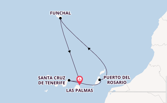 Kanarische Inseln ab Las Palmas, Gran Canaria auf AIDAprima