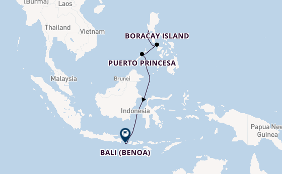 Philippines from Subic, Philippines with the Costa Serena